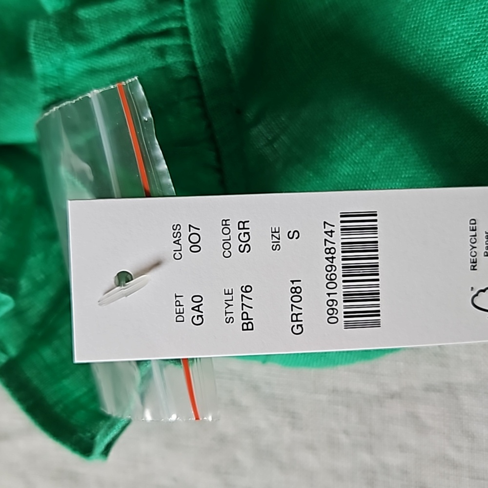 J.crew linen green sleeveless tank top size small - Picture 11 of 12